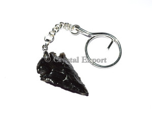 Porte-clés avec flèches en obsidienne noire, accessoires pour clés, pièces - Product Image 1