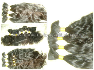 100% Cabello humano a granel de onda profunda suelta natural sin grises Cabello indio de la mejor calidad con color natural - Product Image 3