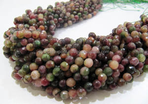 ลูกปัดรูบี้โซไซต์สีเขียว รูบี้โซไซต์แอฟริกัน ขนาด 6 มม. ผิวเรียบ หินธรรมชาติสำหรับทำเครื่องประดับ ได้รับการรับรองจากผู้ตรวจสอบภายนอก บริษัทคอสซัลต์ เอ็กซ์พอร์ต - Product Image 3