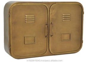 Gabinete de mesa de centro de Metal Chapado en latón de diseño moderno, sala de estar almacenamiento para, muebles para el hogar - Product Image 2