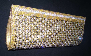 Sac à main d'embrayage de travail en zircon rouge de luxe pour femmes sacs de soirée faits à la main avec motif de fil populaire pour la fête de mariage Logo personnalisé - Product Image 4