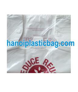 T-shirt plastic bag without printing in pack export to Europe - Product Image 2