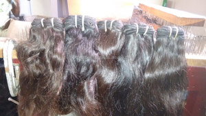 Tissage de cheveux naturels bruts lavable et colorant, extension de cheveux, tissage de cheveux humains non traités, meilleure vente - Product Image 5