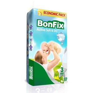 Pañales Desechables Premium BONFIX XL para Bebés y Adultos, Material SAP de Buena Calidad, Algodón Estampado, para Edades de 7 a 18 Kg, Suministrados en Turquía - Product Image 2