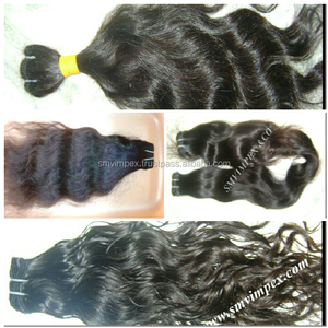 Precio de fábrica barato al por mayor 100% Natural indio onda profunda virgen indio Remy extensión del pelo del sur de India templo pelo suave - Product Image 3