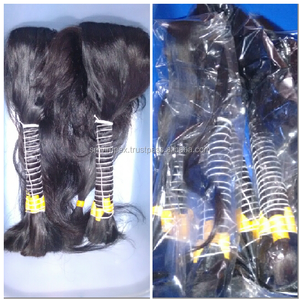 Tejido de pelo natural sin procesar. Tejido de pelo ondulado natural 100% sin procesar. Tejido de cabello Remy de la mejor calidad de la India. - Product Image 6