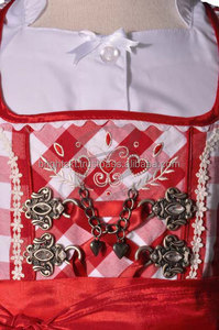 Vestido de Bávaro Dirndl Trachten para mujer, traje de Oktoberfest alemán para chica (Dirndl tradicional bávaro) - Product Image 2