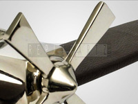Modèle d'avion de chasse en aluminium coulé |   Avion décoratif en métal moulé sous pression |   Objet de collection d'aviation vintage pour la maison et le bureau