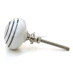 Bouton de porte en céramique de style moderne cuisine chambre à coucher hôtel extérieur école atelier parc entrepôt hôpital utilisation armoires tiroirs - Product Image 3