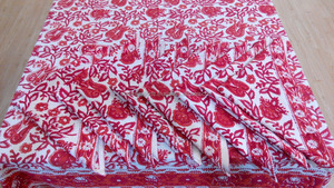 Cubierta de mesa de tela estampada de algodón de alta calidad con servilletas, accesorios de lino para mesa de cena interior y exterior, pañuelo de corredor - Product Image 2