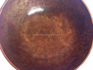 ชามร้องเพลงทิเบตโบราณขนาด 6 นิ้ว ยอดขายดีที่สุด ทำจากอะชตาแมนกาล สำหรับการทำสมาธิแบบพุทธและโยคะ บำบัดด้วยเสียงโลหะ - Product Image 3