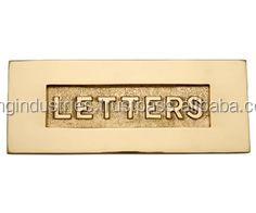 OMG Industries PLATE mailbox โลหะกล่องพัสดุส่งไปรษณีย์โลหะแผ่นทองเหลือง - Product Image 2