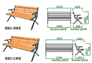 Suole — chaise longue en bois à longue durée, banc pour hôtel, école, parc, et autres prix pièce, avec haute performance faite au japon - Product Image 4