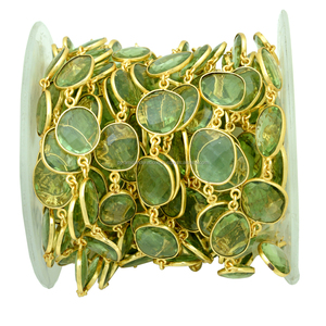 สร้อยข้อมือหินควอตซ์สีเขียวอเมทิสต์แบบ Unisex ของ Nanplanetsilver พร้อมตัวเชื่อมแบบ Bezel เหมาะสำหรับเป็นของขวัญในงานปาร์ตี้ งานแต่งงาน และวันครบรอบ - Product Image 1