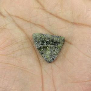 Naturel Epidote Druzy 21X23mm 5.59 Gms Fancy Design Pierre précieuse en vrac Catégorie de produit IG3961 - Product Image 2