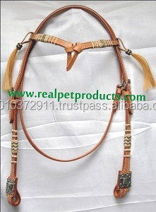 Bridon en cuir pour cheval de style western - Personnalisable - Product Image 2