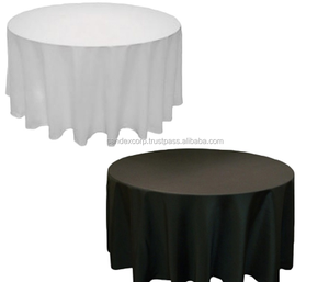 Mantel de algodón y poliéster respetuoso con el medio ambiente Mantelería de poliéster grande Fabricante de caminos de mesa en la India. - Product Image 3