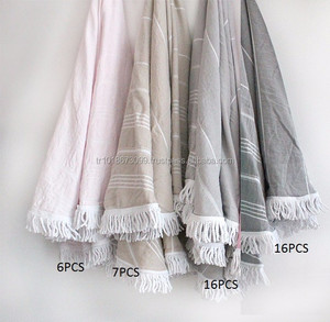 Serviette ronde Hamam, Hammam Roundie Pestemal Roundie Woven and Printed Turkiye - Product Image 4