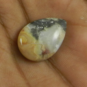 Agate Crazy Lace naturelle, 3,01 g, cabochon en forme de poire, 16*22 mm, pierre précieuse pour bijoux - Product Image 3
