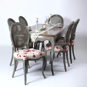 Fransız mobilya ahşap yemek odası takımı