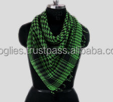 100% Baumwolle Garn Farbstoff Jacquard gemacht Schal mit guter Qualität arabischen Schal, Shemagh, Keffiyeh