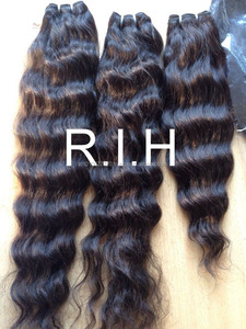 Extensiones de pelo Remy brasileño Virgen al por mayor trama de cabello humano indio en estilo ondulado longitud estirada 28-30 pulgadas 8 pulgadas - Product Image 2