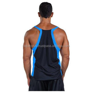 Débardeurs de sport décontractés respirants de couleur unie pour hommes de grande taille - Product Image 4