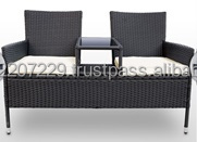 Pe ล่าสุดโพลีหวายหวายหวายกลางแจ้งสวนเฟอร์นิเจอร์,เก้าอี้ที่นั่งคู่,รักที่นั่งสำหรับ2ท่านที่มีราคาถูกกำเนิดเวียดนาม - Product Image 2