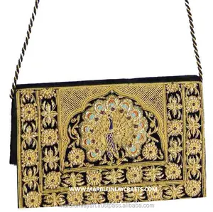 Beautiful Zari Embroidery Ladies Hand Beg