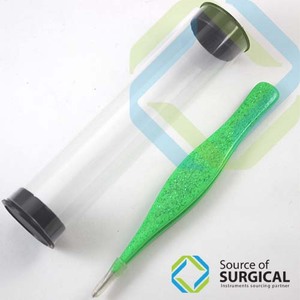 Pinzas de cejas de acero inoxidable con punta puntiaguda profesional para extensiones de pestañas herramienta de belleza para Aplicación de pestañas - Product Image 1