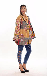 Blouson réversible en coton pour femmes, vente en gros, Vintage, collection - Product Image 2