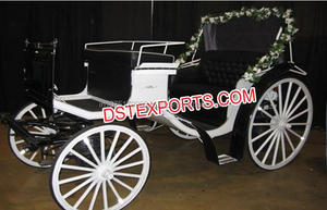 Carruaje de caballos de la Victoria para bodas en inglés, carro de caballos de la Victoria, ideal para bodas victorianas, Black Horse Buggy Central Park Black - Product Image 2