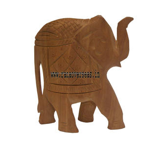 Tronc en bronze en bois vers le haut de la sculpture d'éléphant avec la conception artisanale pour l'école de bureau et la maison - Product Image 3