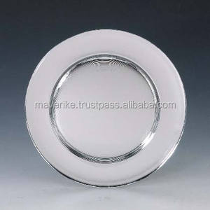 Nouvelle assiette de présentation ronde en métal doré martelé pour la décoration de table de mariage, dîner, fête, vaisselle et assiettes - Product Image 3