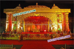 Décoration indienne de scène de mariage musulman, décor de scène pour fête musulmane Jodha Akbar, en vente - Product Image 4