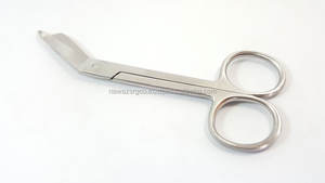 Ciseaux à pansement Lister manuels jetables Ciseaux chirurgicaux à usage unique en acier inoxydable 14cm certifiés ISO 13485 - Product Image 3