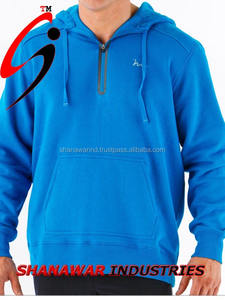 Sudaderas con capucha de lana de algodón con media cremallera de Pakistán Sudadera con capucha de algodón 100% con cremallera de cuarto para patrón estampado de invierno - Product Image 2