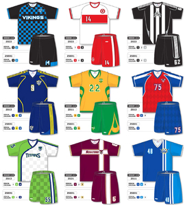 Maillot de football imprimé personnalisé en gros vêtements de sport à la mode par sublimation - Product Image 1
