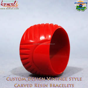 Bracelets en bakélite, pour femmes, design vintage, bijoux - Product Image 5