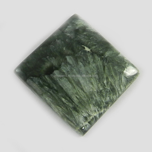 Gms-cabujones cuadrados de 24x24mm de jaspe, piedras pulidas para fabricación de joyas, 6,38 gms - Product Image 1