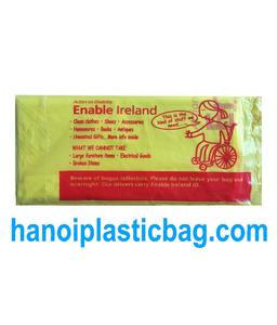 yellow charity plastic bag one bag per outer bag - Product Image 2