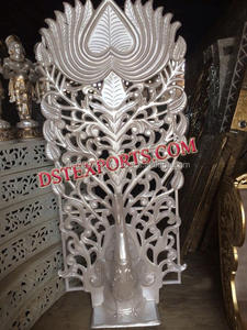 Fiber Statues de Paon Pour Les Étapes De Mariage D'or Fiber Statues de Paon Pour L'étape Fiber Paon panneau Statue - Product Image 4