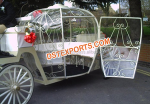 Chariot de cendrillon entièrement éclairé pour les décorations de mariage royal Caractéristique de nuit de calèche fabriquée - Product Image 2