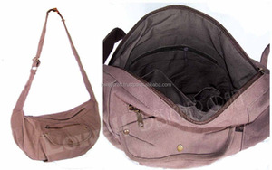 Bolsa de mensajero para hombre de Material de lona con asa cruzada grande ecológica personalizada, bolsa de compras plegable reutilizable para supermercado con logotipo - Product Image 3