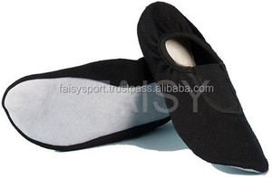 Chaussures de gymnastique en coton pour trampoline danse gymnastique Ballet blanc noir rose daim ou semelle en caoutchouc 2023 Design - Product Image 2