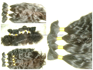 100% cheveux Remy non transformés crépus vague lâche profonde vague naturelle en vrac cheveux humains indiens 100% cheveux Waft - Product Image 2
