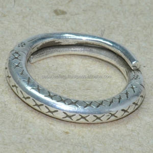 Anillo de forma redonda única de Plata de Ley 925, joyería fina Unisex de moda clásica, nuevo diseño con chapado en plata - Product Image 1