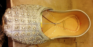 <b>Khussa</b> Ladies Shoes Comfortable Lightweight Pakistani Slip-on Genuine Leather Insole and Upper for Spring/Summer Outdoor Use - Product Image 3