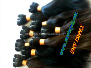 Sin proceso químico Cabello crudo El mejor tejido de cabello indio Virgen de la India. Sin vapor y proceso químico para textura y suavidad - Product Image 5