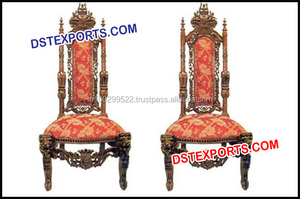 Decoración de Escenario para Boda, Muebles Blancos de Cuero para Boda, Conjunto de Sillas Vidhi, Nuevo Diseño de Madera - Product Image 6